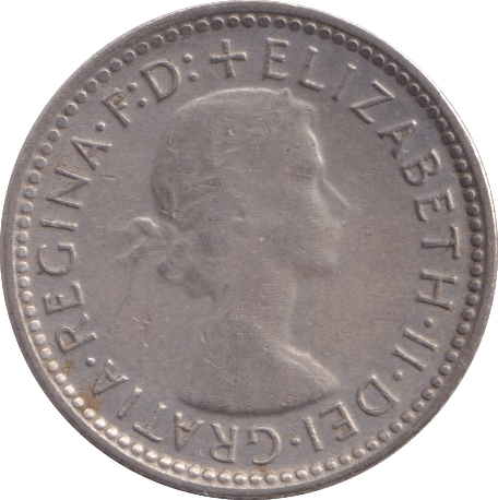 1957 SILVER SIXPENCE AUSTRALIA - SILVER WORLD COINS - Cambridgeshire Coins