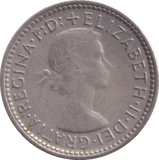 1957 SILVER SIXPENCE AUSTRALIA - SILVER WORLD COINS - Cambridgeshire Coins