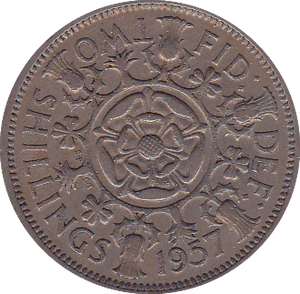 1957 TWO SHILLINGS ( FINE OR BETTER ) - Two SHILLINGS - Cambridgeshire Coins