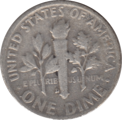 1957 USA SILVER DIME DENVER MINT - SILVER WORLD COINS - Cambridgeshire Coins