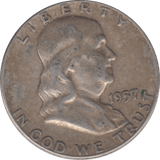 1957 USA SILVER HALF DOLLAR - WORLD COINS - Cambridgeshire Coins