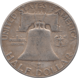 1957 USA SILVER HALF DOLLAR - WORLD COINS - Cambridgeshire Coins