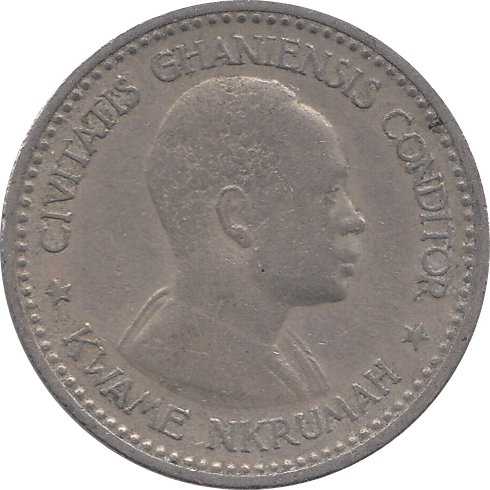 1958 1 SHILLING GHANA - WORLD COINS - Cambridgeshire Coins