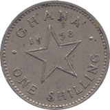 1958 1 SHILLING GHANA - WORLD COINS - Cambridgeshire Coins