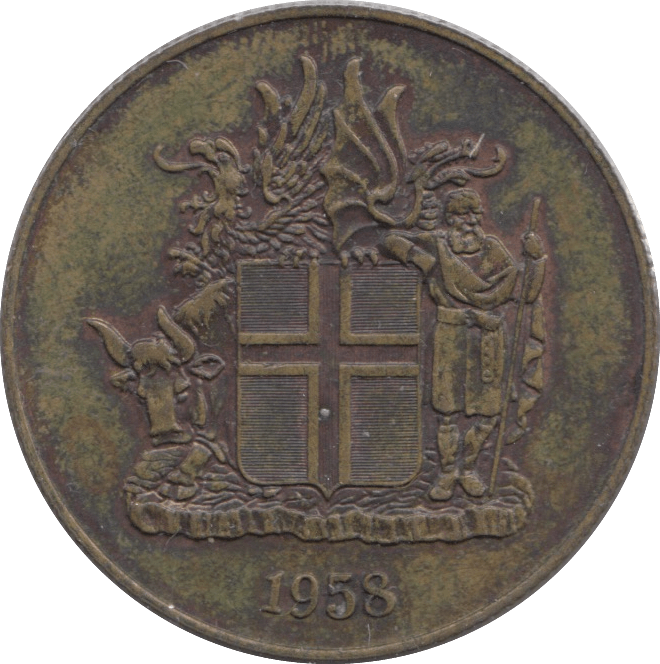 1958 2 KRONUR ICELAND - WORLD COINS - Cambridgeshire Coins
