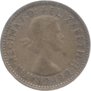 1958 AUSTRALIA SILVER SIXPENCE - SILVER WORLD COINS - Cambridgeshire Coins
