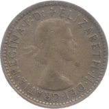 1958 AUSTRALIA SILVER SIXPENCE - SILVER WORLD COINS - Cambridgeshire Coins