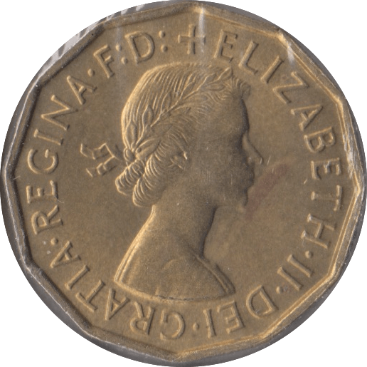 1958 BRASS THREEPENCE ( BU ) - Threepence - Cambridgeshire Coins