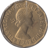 1958 BRASS THREEPENCE ( BU ) - Threepence - Cambridgeshire Coins