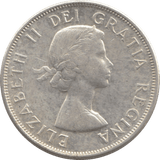 1958 CANADA 50 CENTS - WORLD SILVER COINS - Cambridgeshire Coins