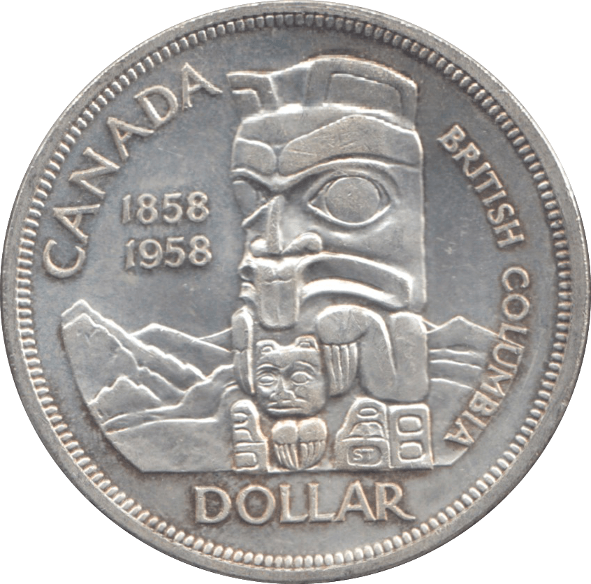 1958 CANADA SILVER ONE DOLLAR 9 - WORLD SILVER COINS - Cambridgeshire Coins