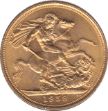 1958 GOLD SOVEREIGN ( UNC ) 2 - Sovereign - Cambridgeshire Coins