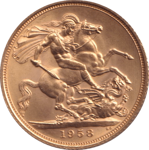 1958 GOLD SOVEREIGN ( UNC ) - Sovereign - Cambridgeshire Coins