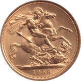 1958 GOLD SOVEREIGN ( UNC ) - Sovereign - Cambridgeshire Coins