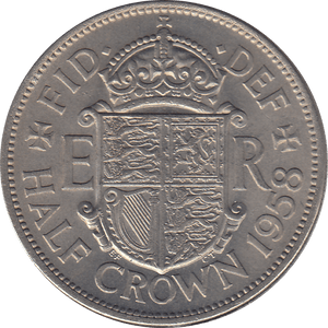 1958 HALFCROWN ( UNC ) 3 - Halfcrown - Cambridgeshire Coins