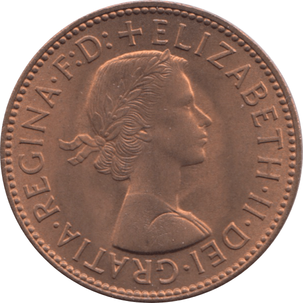1958 HALFPENNY ( UNC ) 2 - Halfpenny - Cambridgeshire Coins