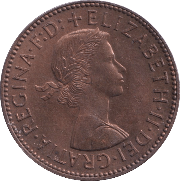 1958 HALFPENNY ( UNC ) - Halfpenny - Cambridgeshire Coins
