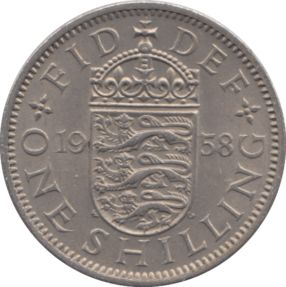 1958 SHILLING ( UNC ) - Shilling - Cambridgeshire Coins