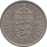 1958 SHILLING ( UNC ) - Shilling - Cambridgeshire Coins