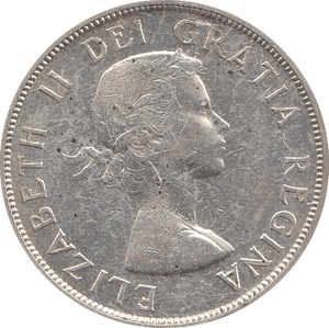 1958 SILVER 1 DOLLAR CANADA - SILVER WORLD COINS - Cambridgeshire Coins