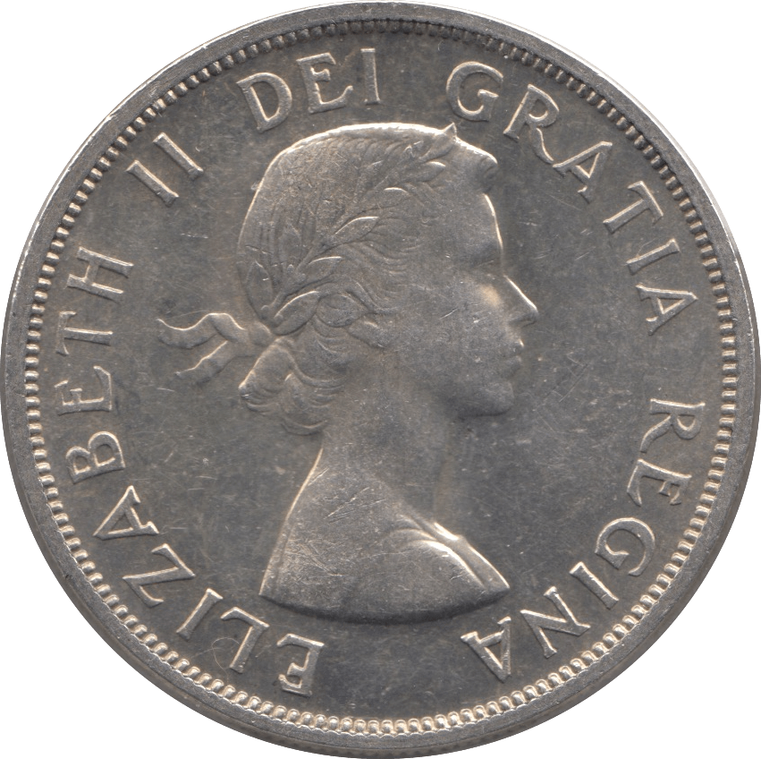 1958 SILVER 1 DOLLAR CANADA - SILVER WORLD COINS - Cambridgeshire Coins
