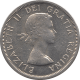 1958 SILVER 1 DOLLAR CANADA - SILVER WORLD COINS - Cambridgeshire Coins