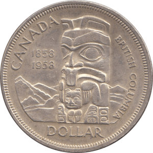 1958 SILVER DOLLAR CANADA 3 - WORLD SILVER COINS - Cambridgeshire Coins