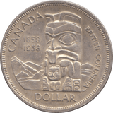 1958 SILVER DOLLAR CANADA 3 - WORLD SILVER COINS - Cambridgeshire Coins