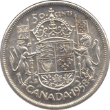 1958 SILVER FIFTY CENTS CANADA - WORLD SILVER COINS - Cambridgeshire Coins