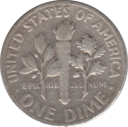 1958 SILVER ONE DIME USA - SILVER WORLD COINS - Cambridgeshire Coins