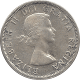 1958 SILVER ONE DOLLAR CANADA - SILVER WORLD COINS - Cambridgeshire Coins