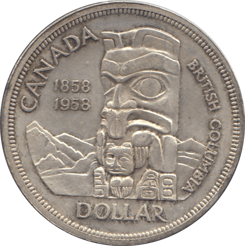 1958 SILVER ONE DOLLAR CANADA - WORLD SILVER COINS - Cambridgeshire Coins