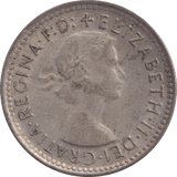 1958 SILVER SIXPENCE AUSTRALIA - SILVER WORLD COINS - Cambridgeshire Coins