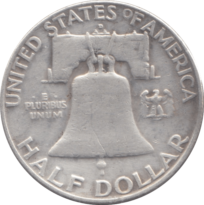 1958 SILVER USA HALF DOLLAR - SILVER WORLD COINS - Cambridgeshire Coins