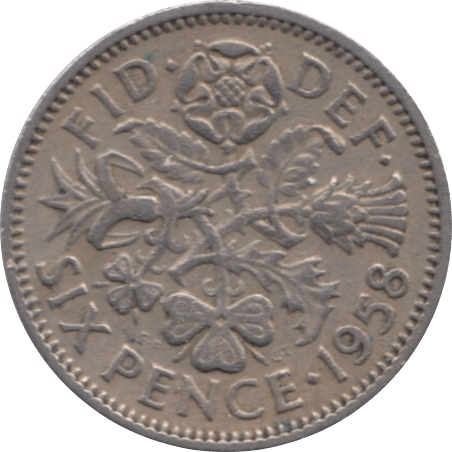 1958 SIXPENCE ( VF ) - Sixpence - Cambridgeshire Coins