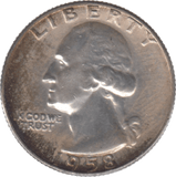 1958 USA SILVER 1/4 DOLLAR - SILVER WORLD COINS - Cambridgeshire Coins