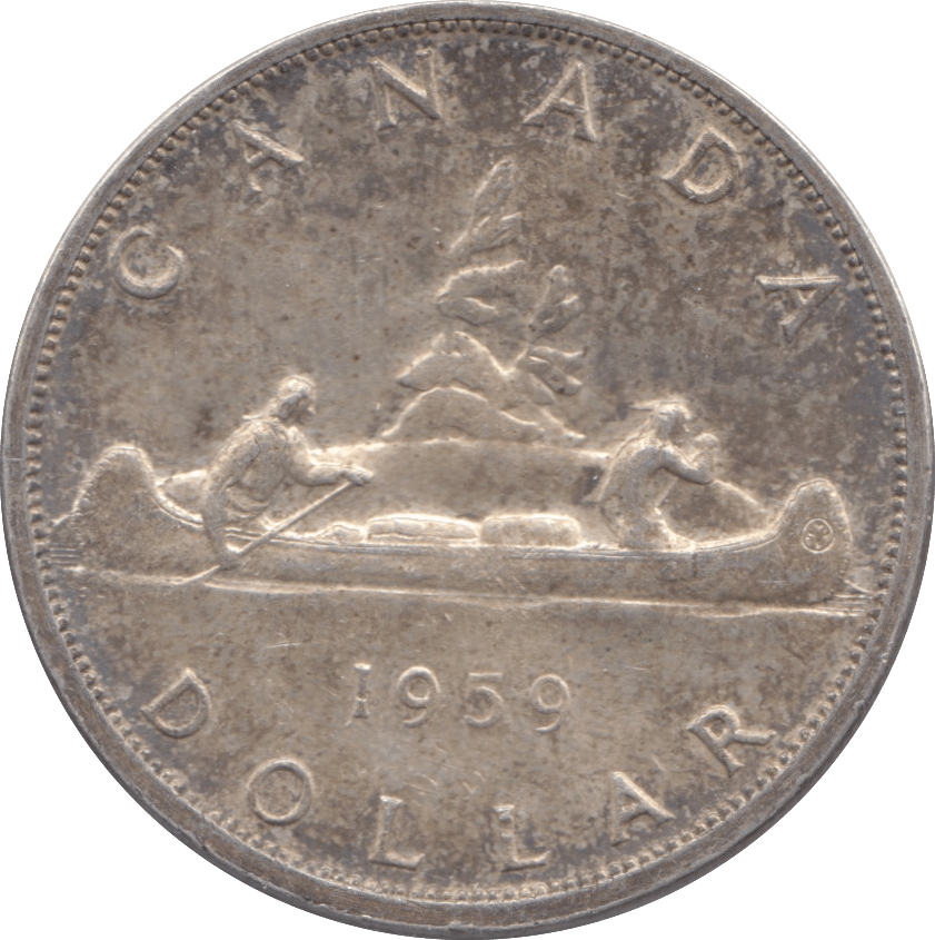 1959 CANADA SILVER DOLLAR - WORLD COINS - Cambridgeshire Coins