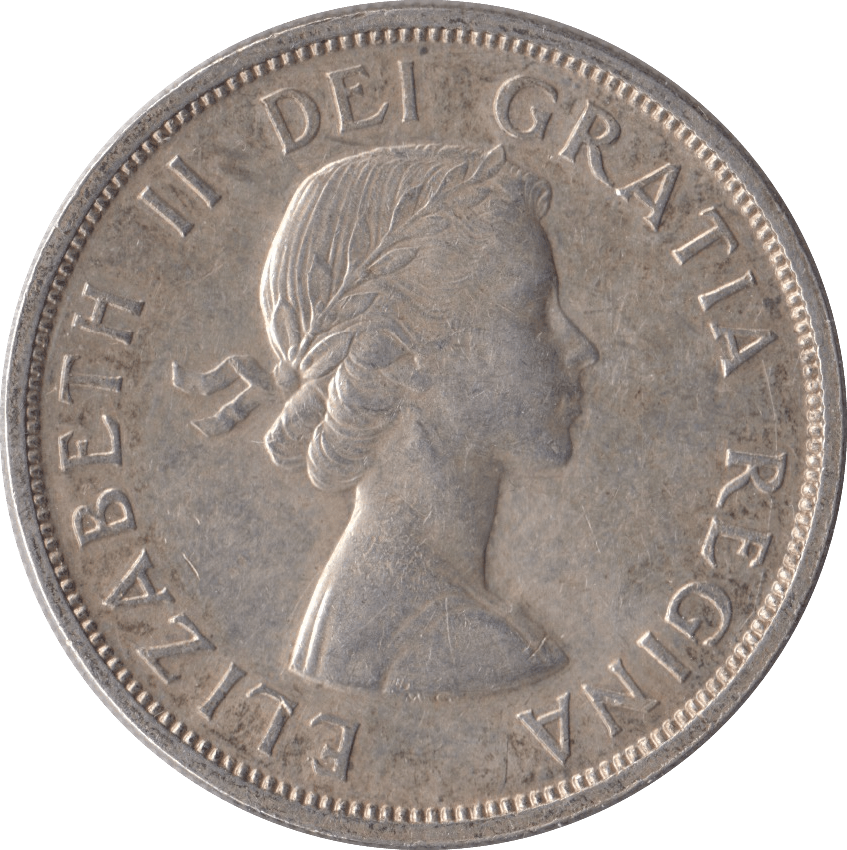 1959 CANADA SILVER ONE DOLLAR - SILVER WORLD COINS - Cambridgeshire Coins