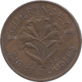 1959 EIGHT DOUBLES GUERNSEY - WORLD COINS - Cambridgeshire Coins