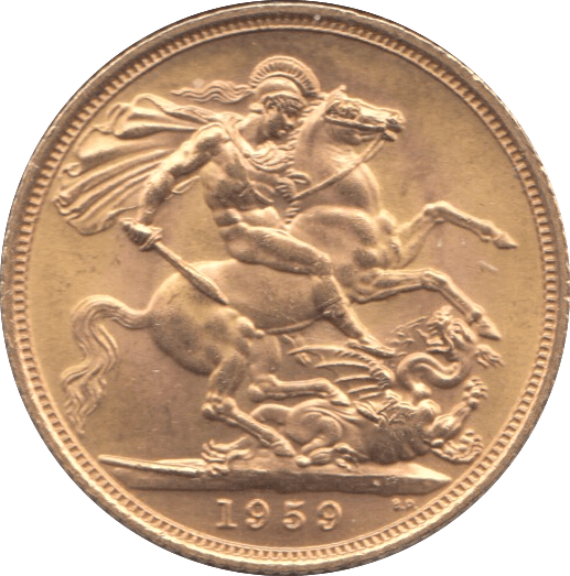 1959 GOLD SOVEREIGN ( AUNC ) - Sovereign - Cambridgeshire Coins