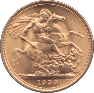 1959 GOLD SOVEREIGN ( BU ) - Sovereign - Cambridgeshire Coins