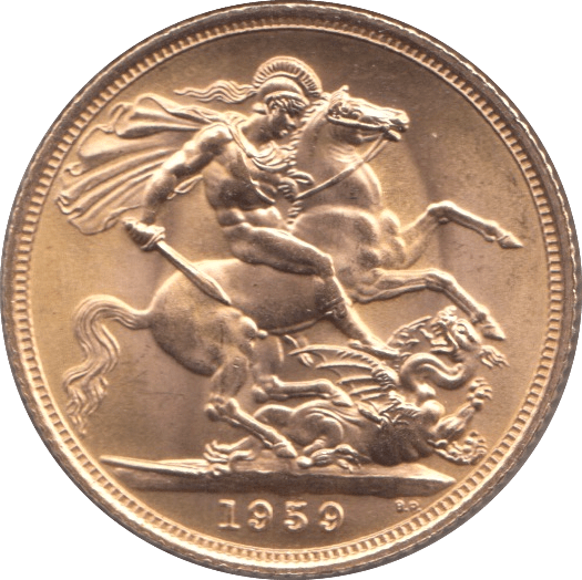 1959 GOLD SOVEREIGN ( BU ) - Sovereign - Cambridgeshire Coins