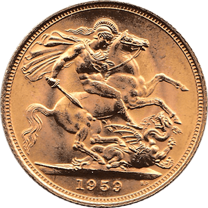 1959 GOLD SOVEREIGN ( UNC ) - Sovereign - Cambridgeshire Coins