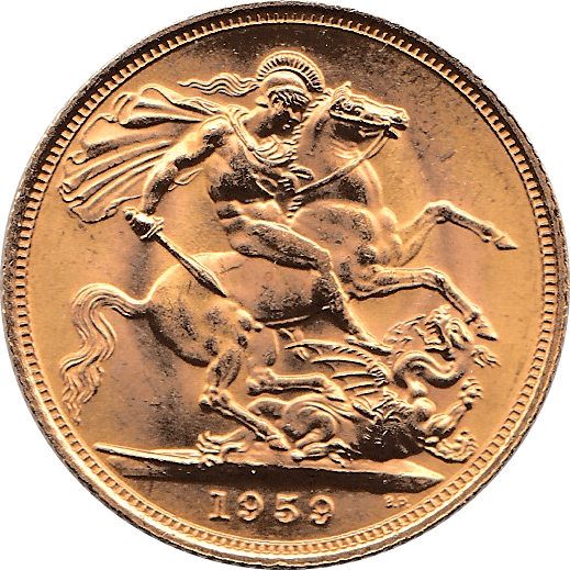 1959 GOLD SOVEREIGN ( UNC ) - Sovereign - Cambridgeshire Coins