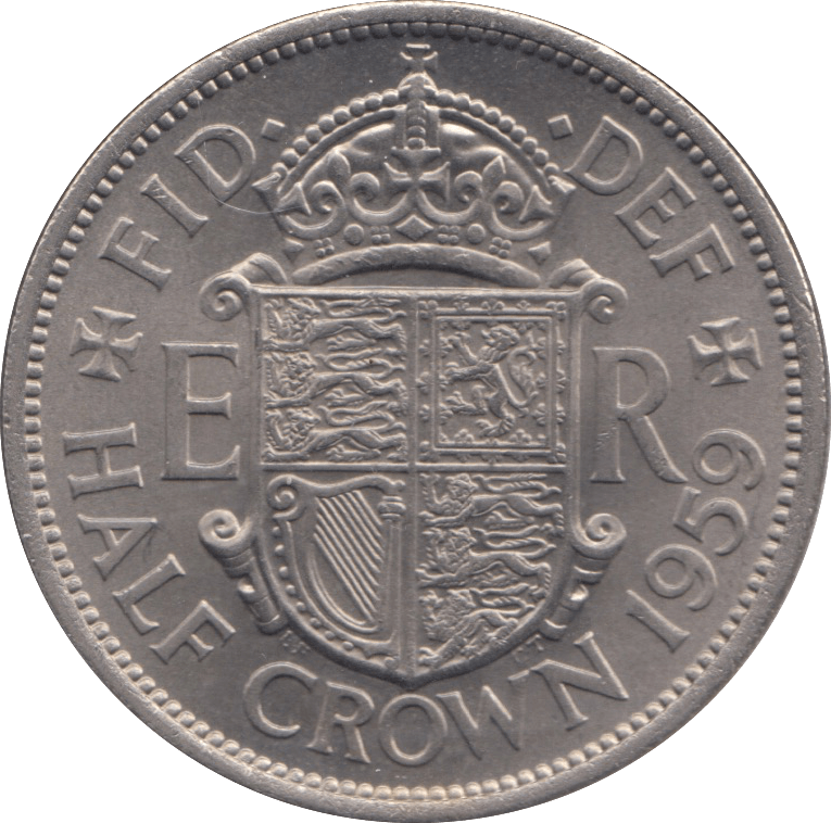 1959 HALFCROWN ( BU ) 1 - Halfcrown - Cambridgeshire Coins