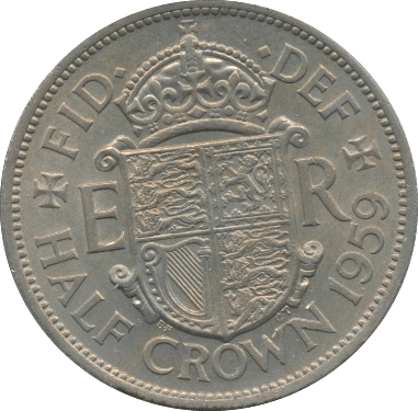 1959 HALFCROWN ( UNC ) - Halfcrown - Cambridgeshire Coins