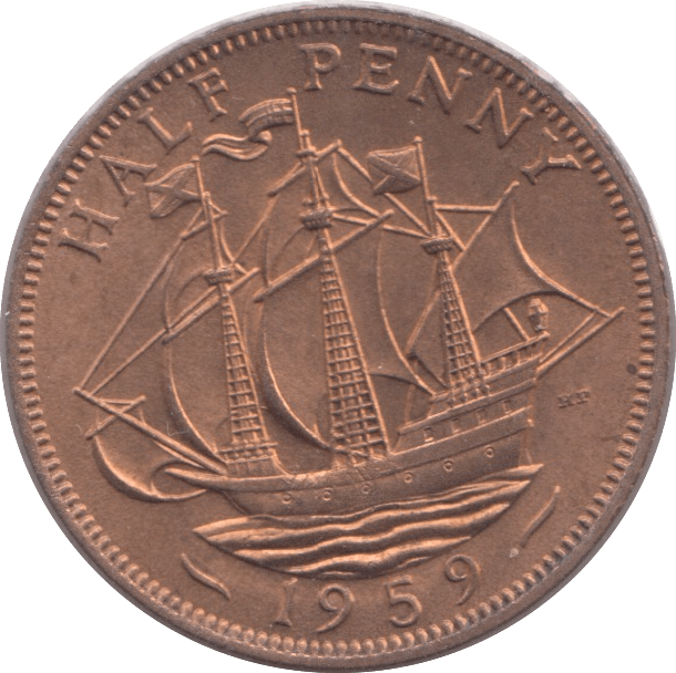 1959 HALFPENNY ( BU ) - Halfpenny - Cambridgeshire Coins