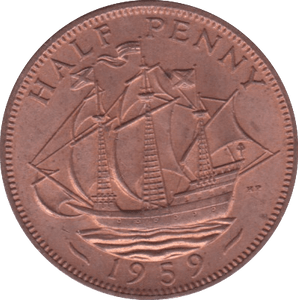 1959 HALFPENNY ( BU ) - Halfpenny - Cambridgeshire Coins