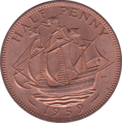 1959 HALFPENNY ( BU ) - Halfpenny - Cambridgeshire Coins