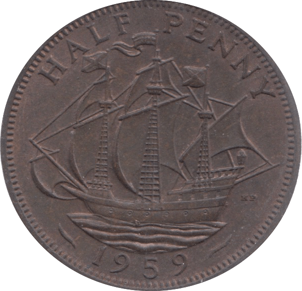 1959 HALFPENNY ( UNC ) 18 - Halfpenny - Cambridgeshire Coins